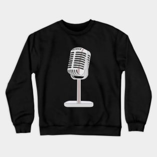 Hand Drawn Microphone Crewneck Sweatshirt